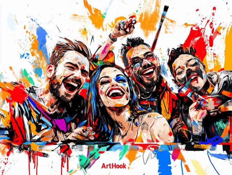    Как организовать незабываемую арт-вечеринку для друзей: секреты творчества и веселья, которые запомнятся навсегда Art-Hook.Ru