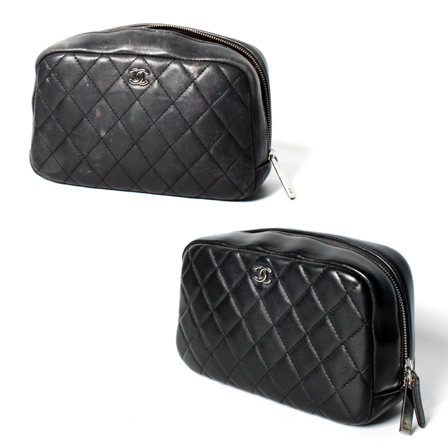 Реставрация косметички бренда Chanel в компании ZRESTORATION