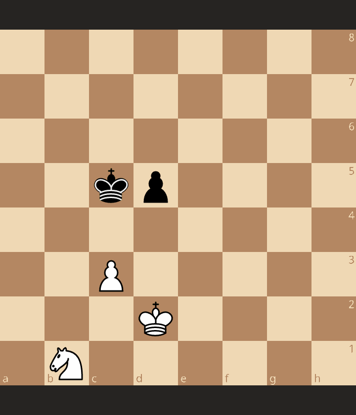 Ничья после размена пешек.