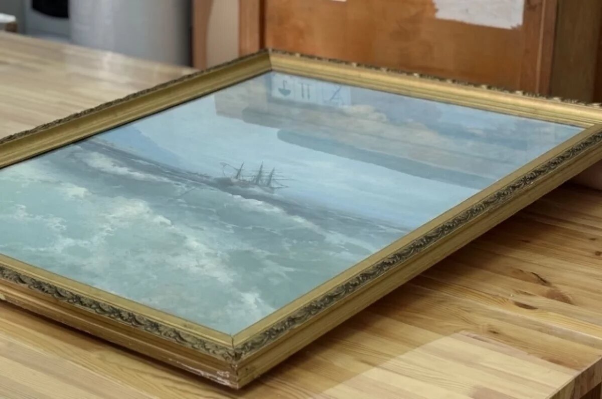    Картина Айвазовского из тюменского собрания отправлена на реставрацию