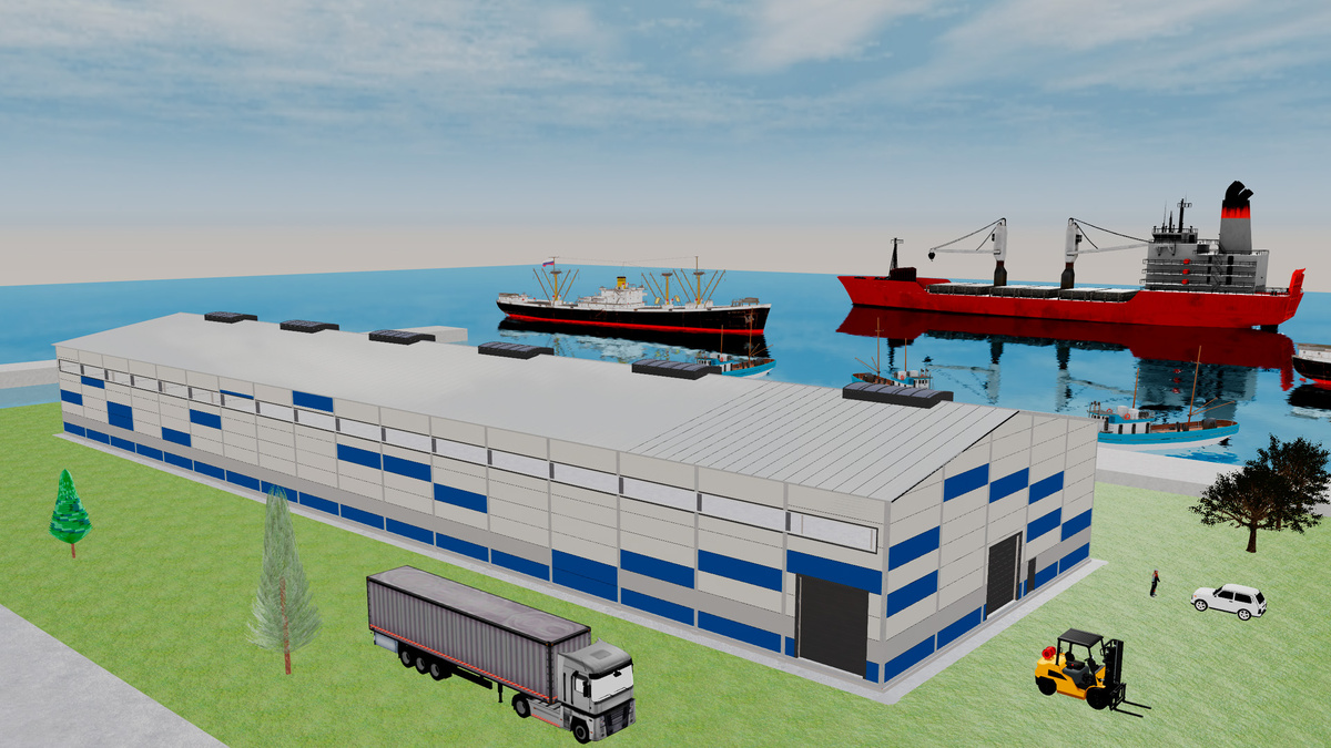 БЫСТРОВОЗВОДИМЫЙ ЦЕХ 28Ш Х 102Д Х 7.2В ПО ИЗГОТОВЛЕНИЮ СЭНДВИЧ ПАНЕЛЕЙ В С. КУЩЕВСКАЯ, РОССИЯ