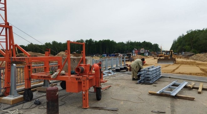 Строительство путепровода в составе ТР№6