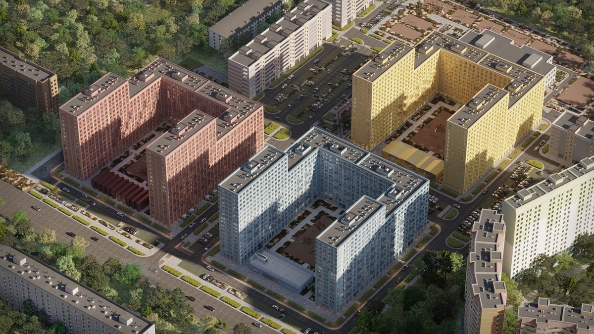 Общий вид ЖК. Рендер с сайта застройщика