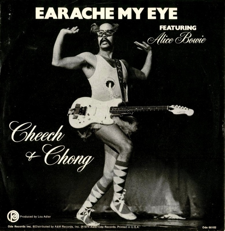 Оригинальная обложка синга "Earache My Eye" от Cheech & Chong