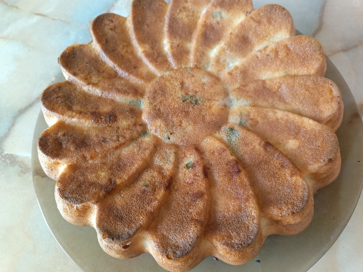 фото автора:заливной пирог в перевернутом виде