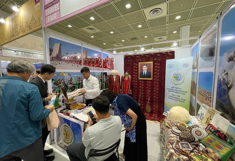 Международная туристическая ярмарка в Сеуле, Республика Корея, 8 июня 2025 года (Фото: Посольство Туркменистана в Республике Корея)