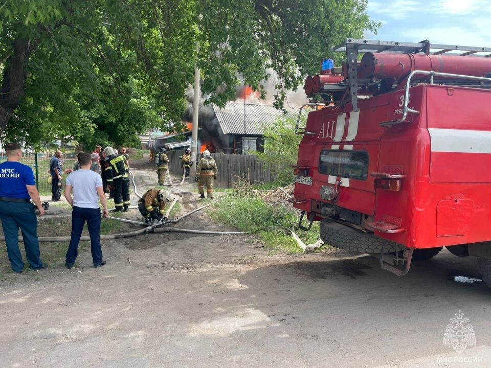    Пожар в Рубцовске. Источник: ГУ МВД по Алтайскому краю