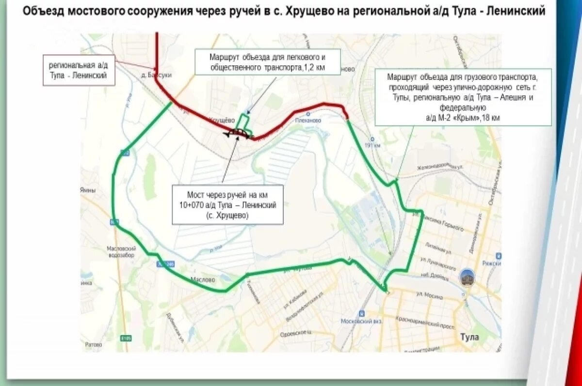    Движение на мосту в селе Хрущево частично восстановят 6 июня