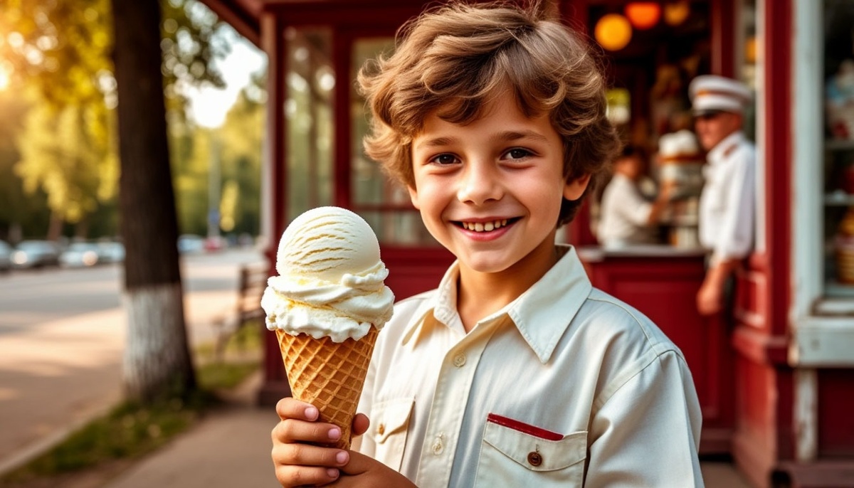 Пломбир — как маленькое счастье за 19 копеек. Брал один — делили на всех.