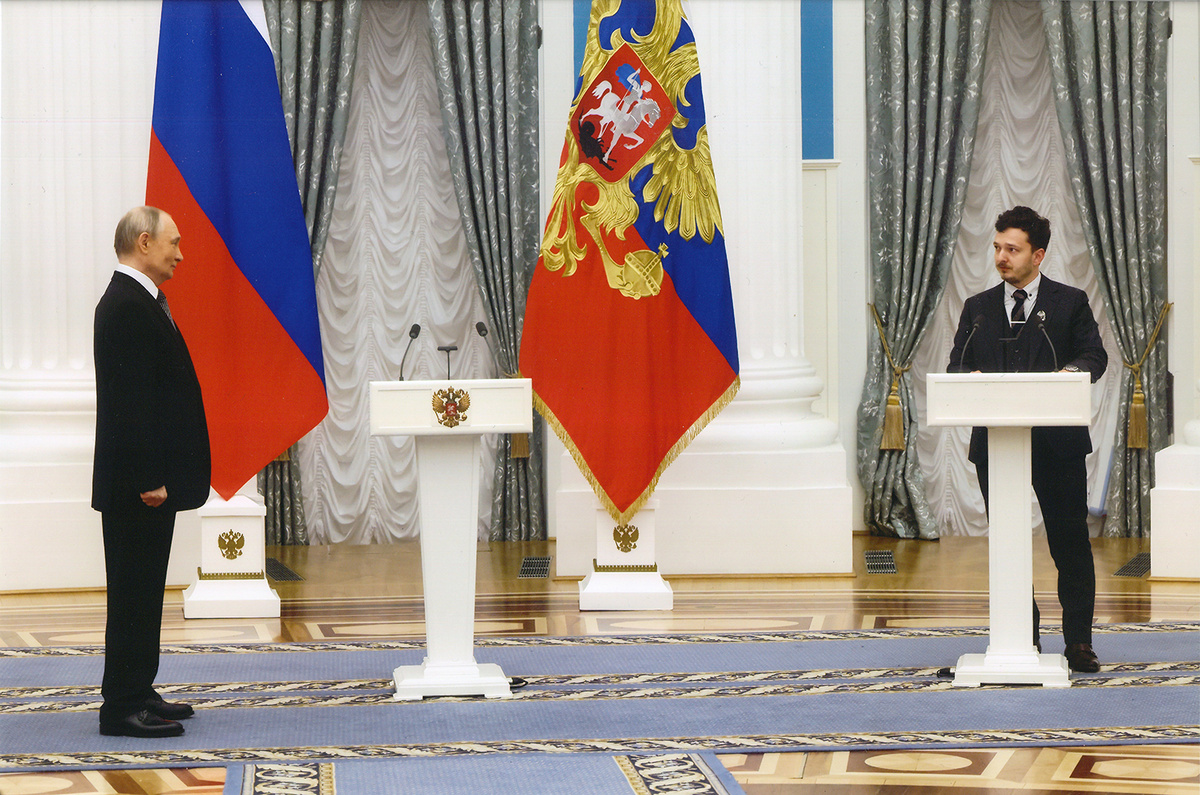 Алексей Капустин в Екатерининском зале Кремля, 2025 год