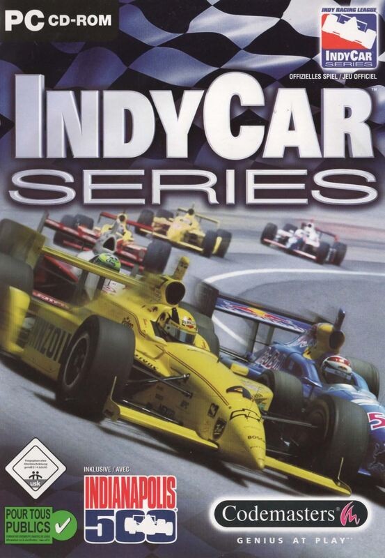 Обложка компьютерной игры IndyCar Series, официальная, зарубежная версия