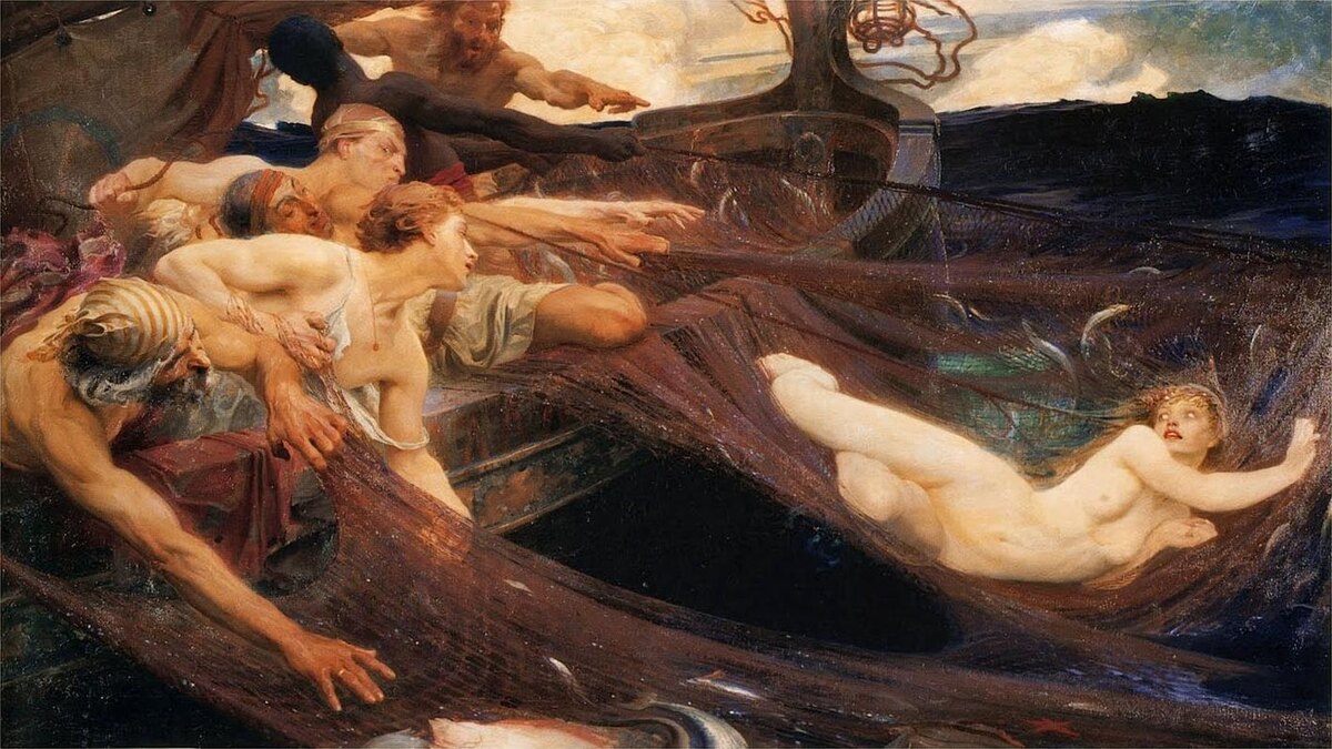 Герберт Джеймс Дрейпер "Морская дева" (1894)