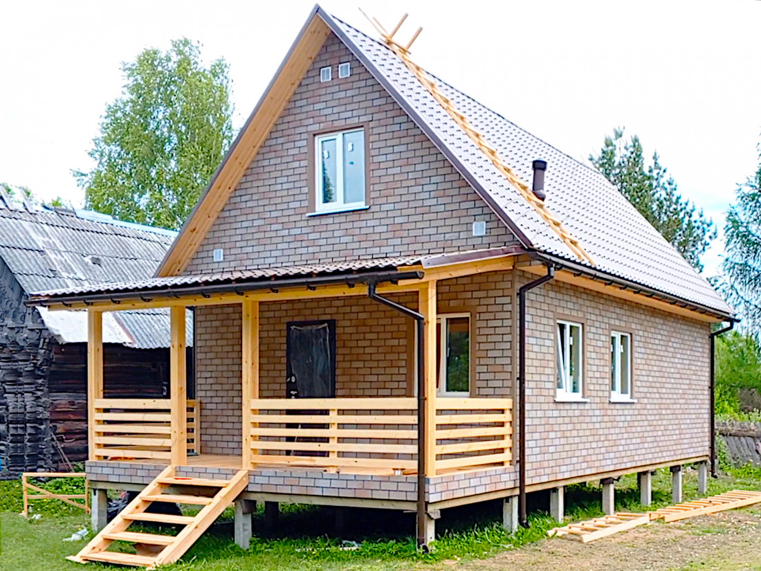 Каркасный дом в деревне Заречье