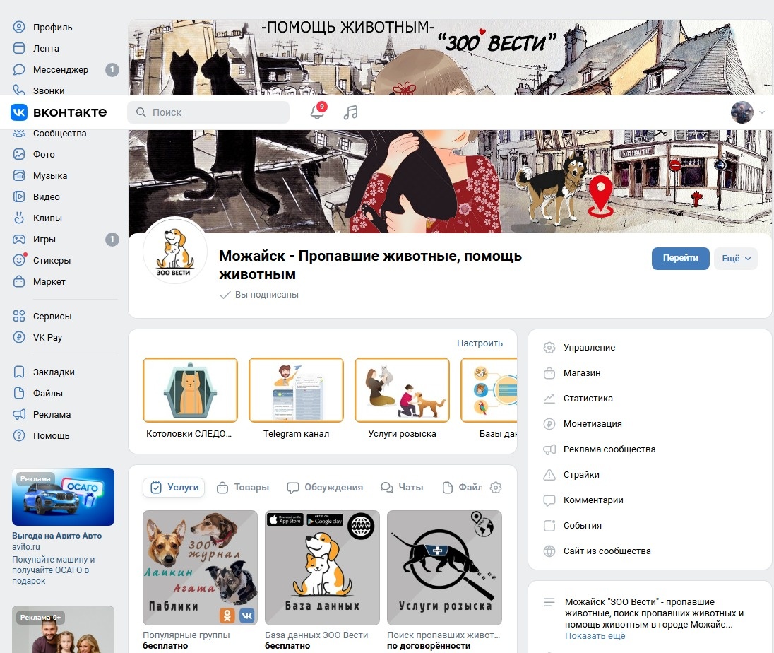 Можайск - Пропавшие животные, поможем найти пропавшего в городе Можайск