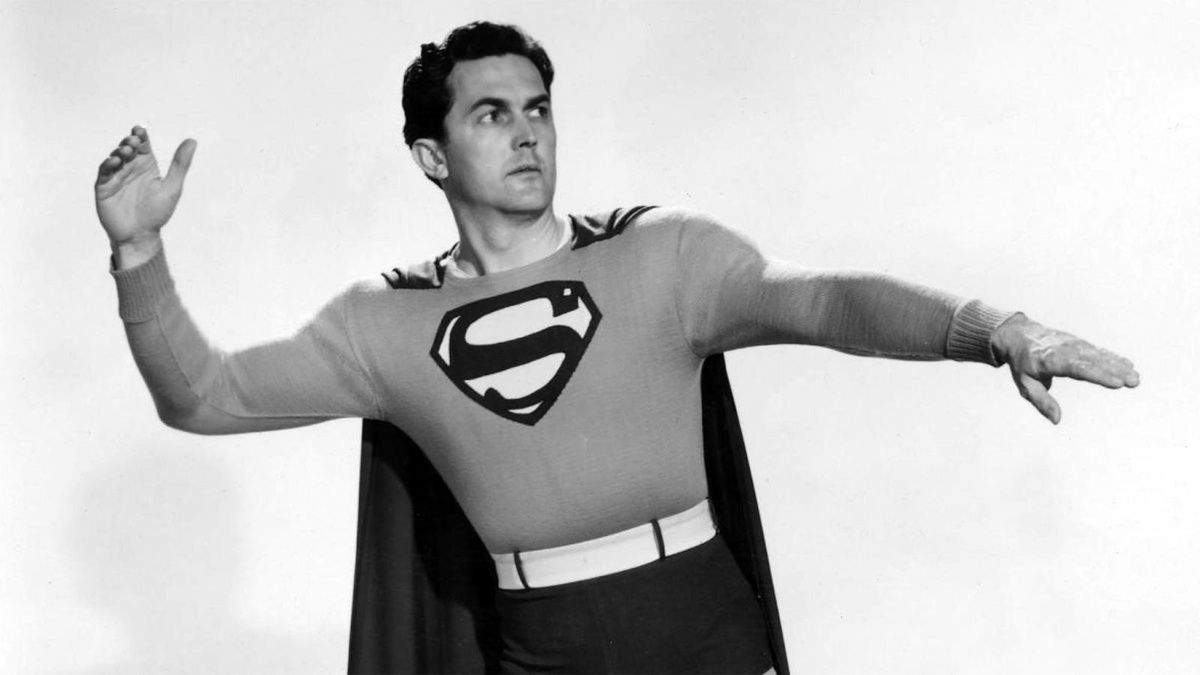 Кирк Элин в роли Супермена в 1948 году