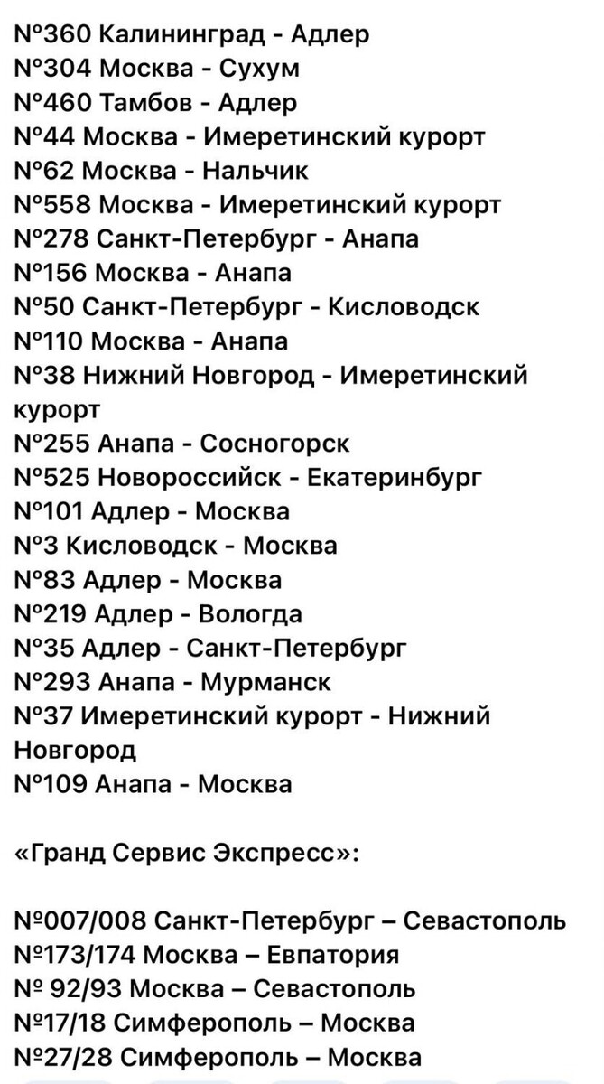     Автор: Яндекс. Расписания