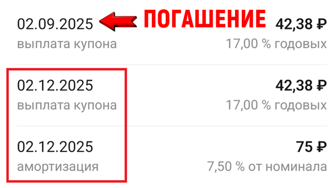 Облигации НИКА 1P02 (RU000A106U74). Скрин из приложения ВТБ Мои Инвестиции