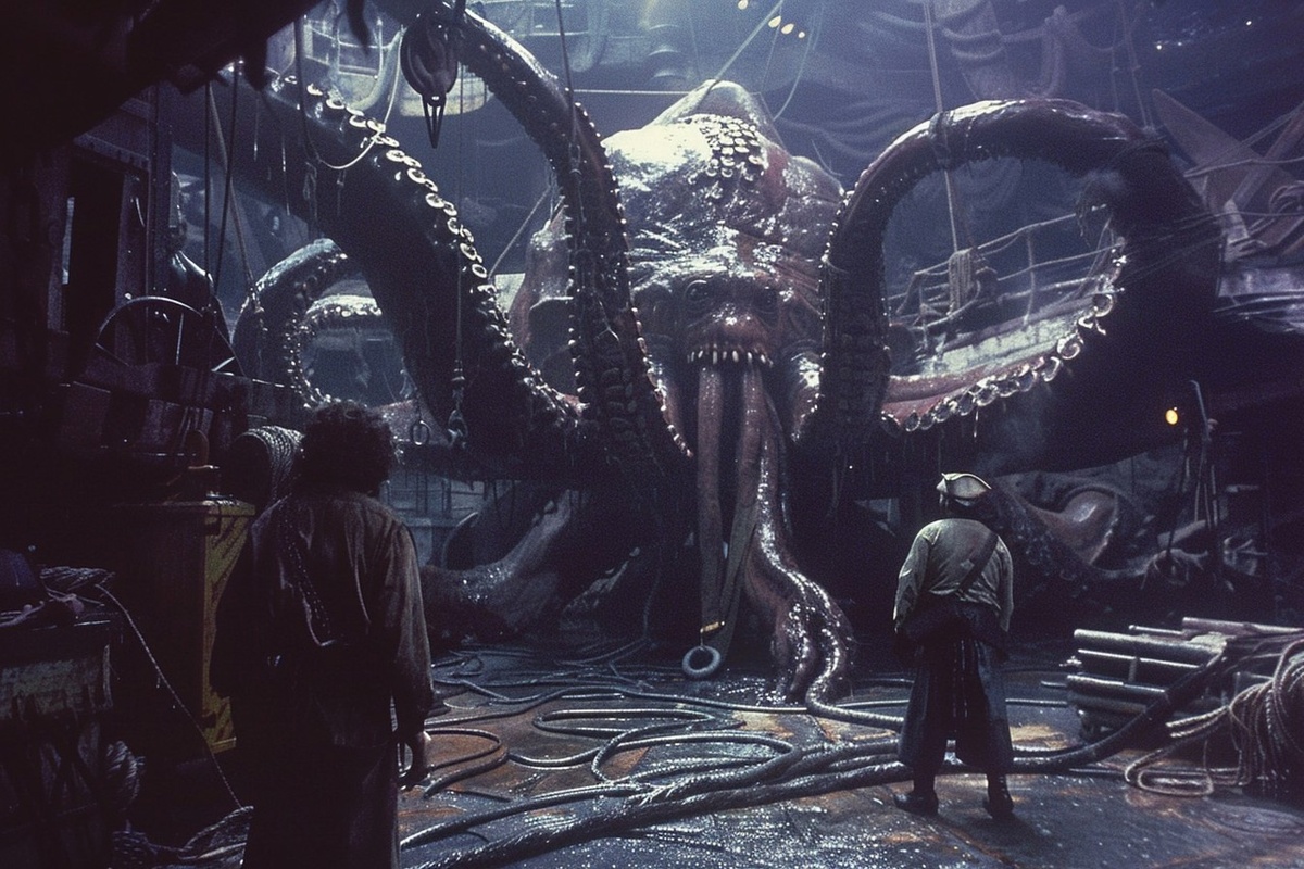 кадр  ИИ Пираты Карибского моря