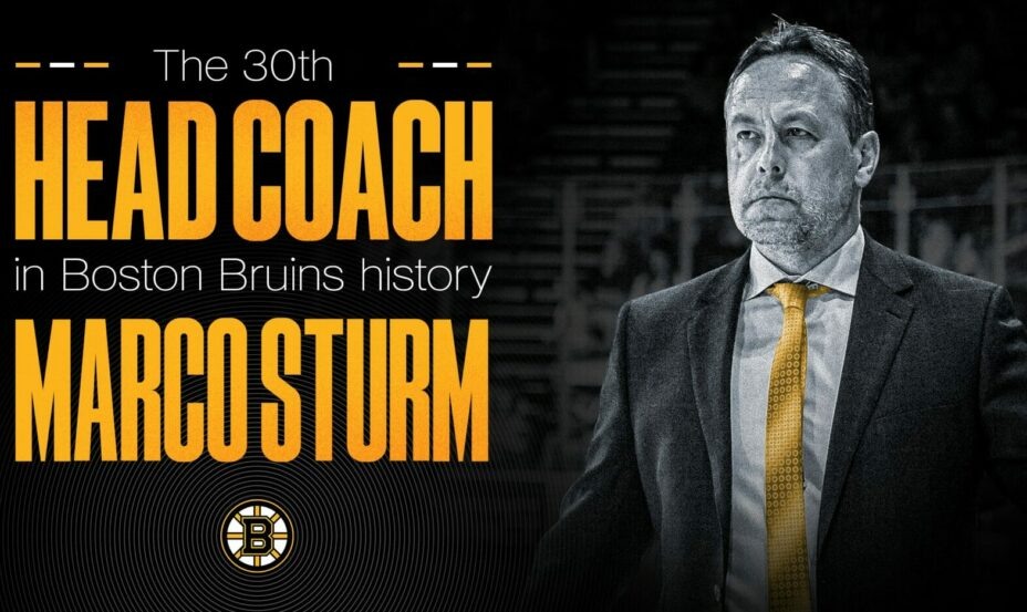    «Бостон Брюинз» объявил о назначении Марко Штурма главным тренером. Фото: ХК «Бостон Брюинз»
