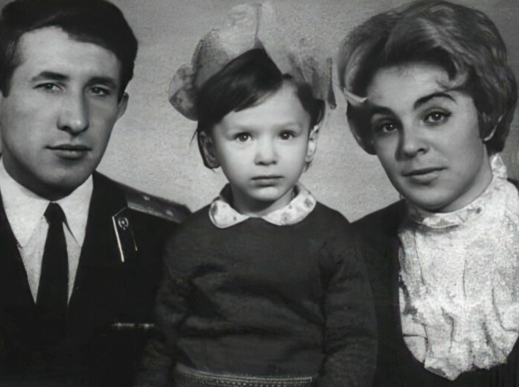 Ирина с родителями