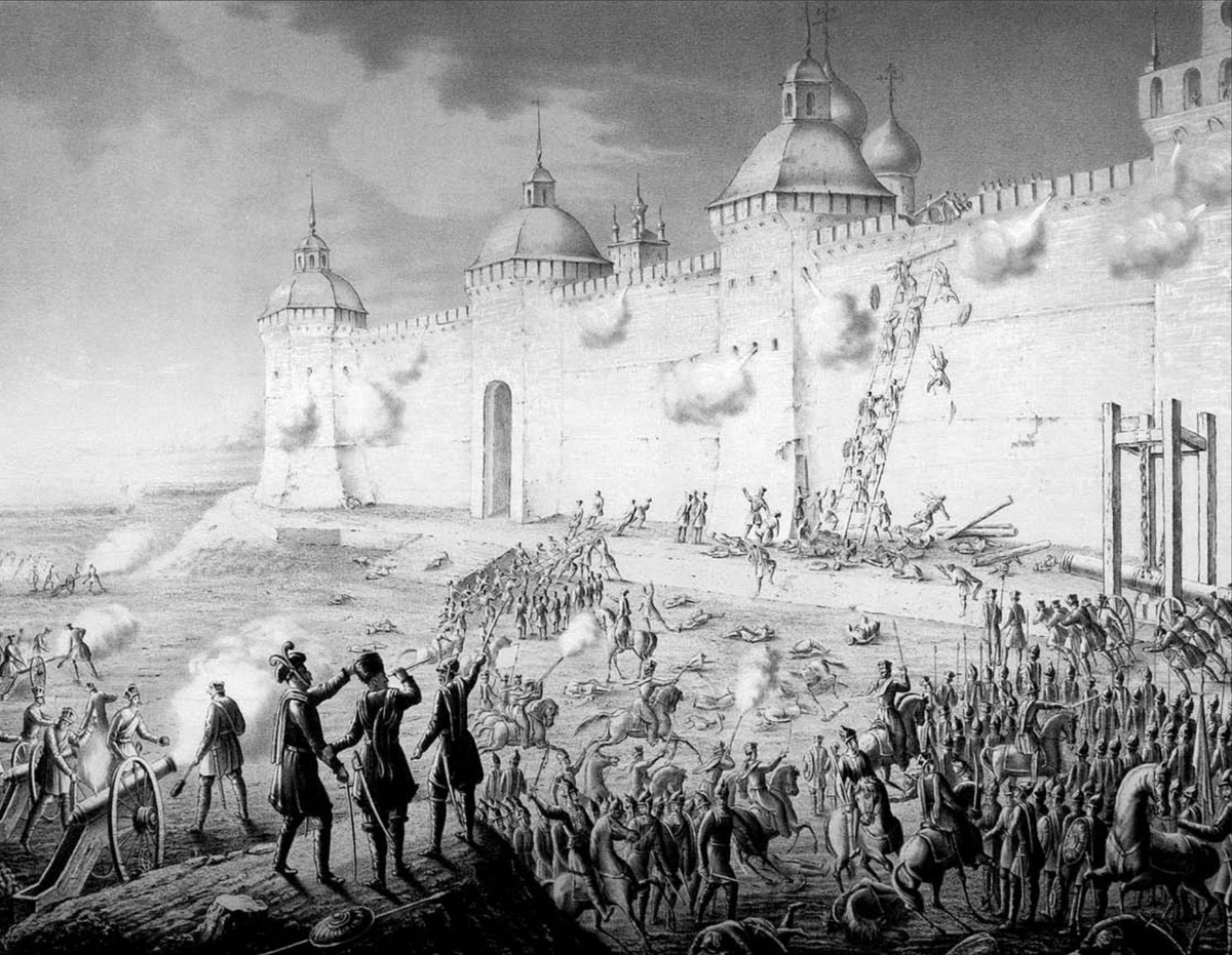   Осада Троице-Сергиевой лавры 1608 года. / архив журнала "Родина"