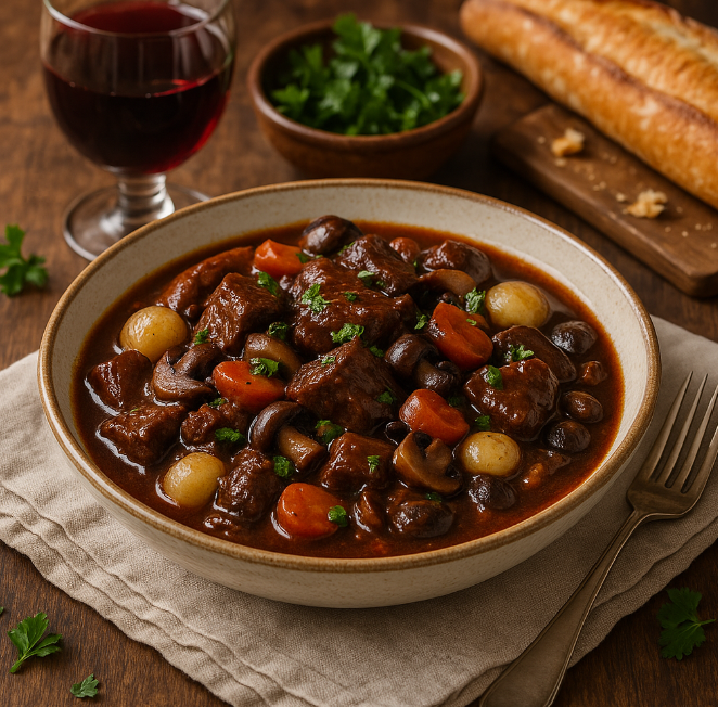 Говядина по-бургундски (Boeuf Bourguignon) рецепты от Дарики