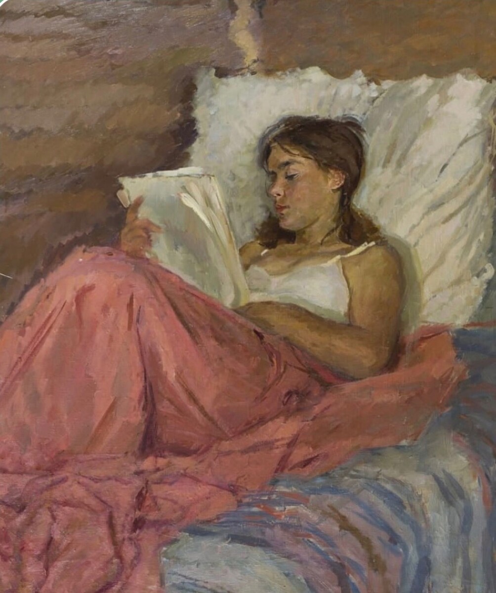 Константин Дорохов. «Девушка с книгой». 1956