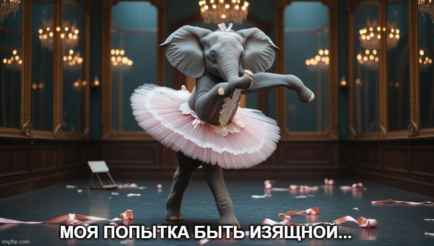 Слониха-балерина