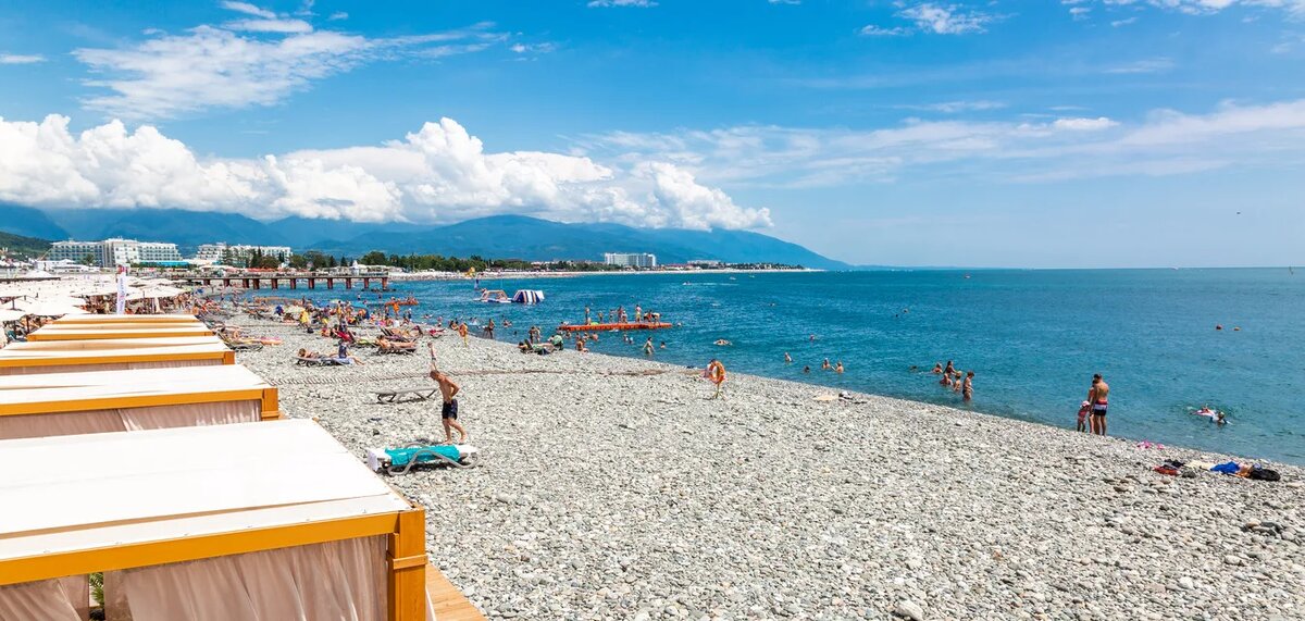 Пляжи на Имеретинской набережной