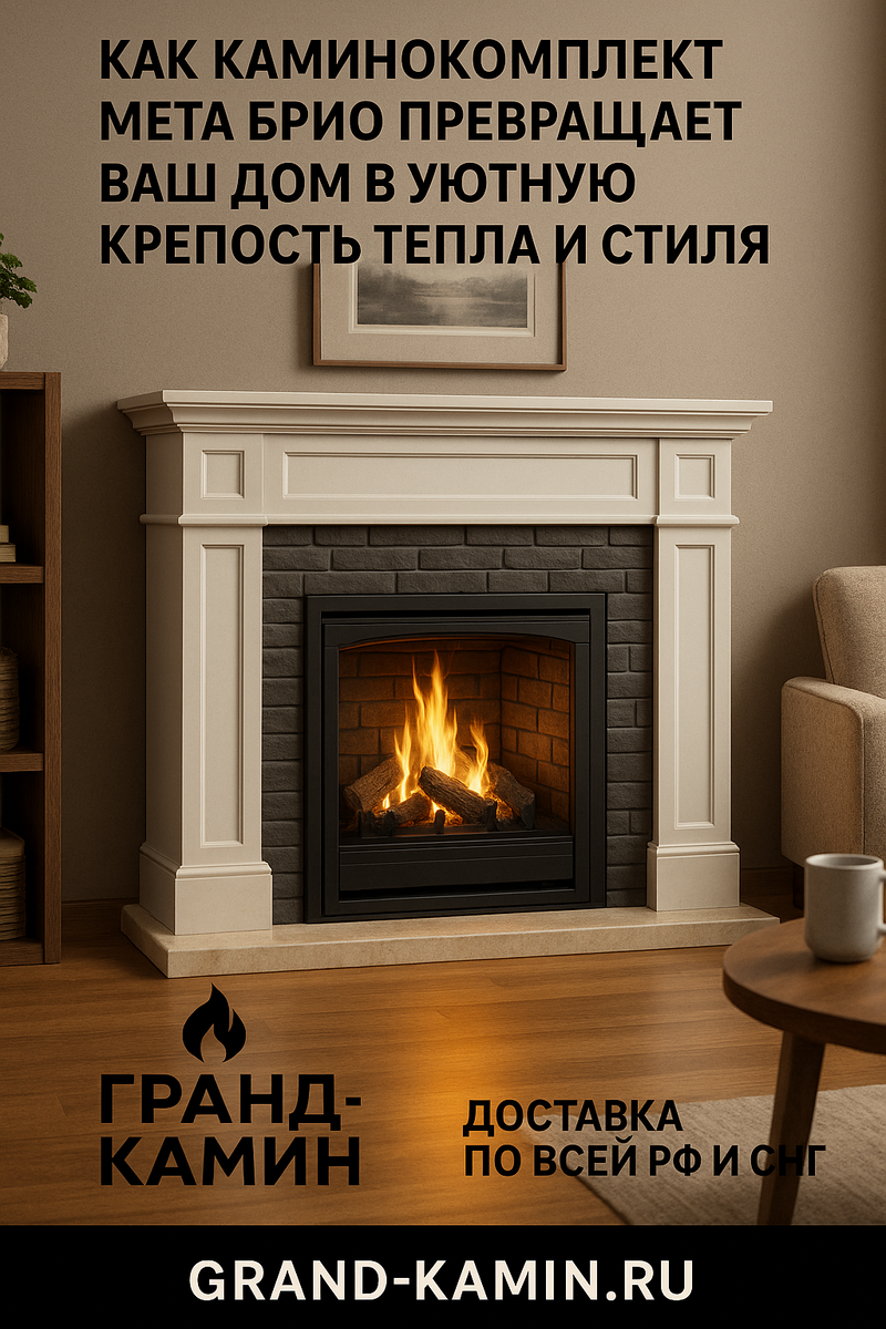    Как каминокомплект Мета Брио превращает ваш дом в уютную крепость тепла и стиля Kamin