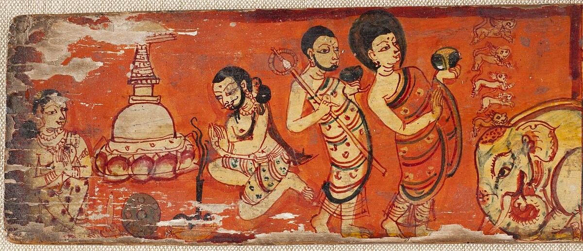 Фреска из храма, Шри-Ланка