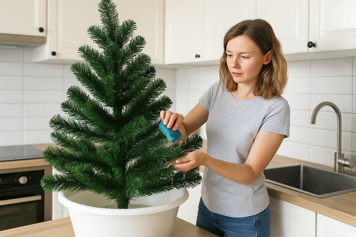 Как ухаживать за искусственной елкой?