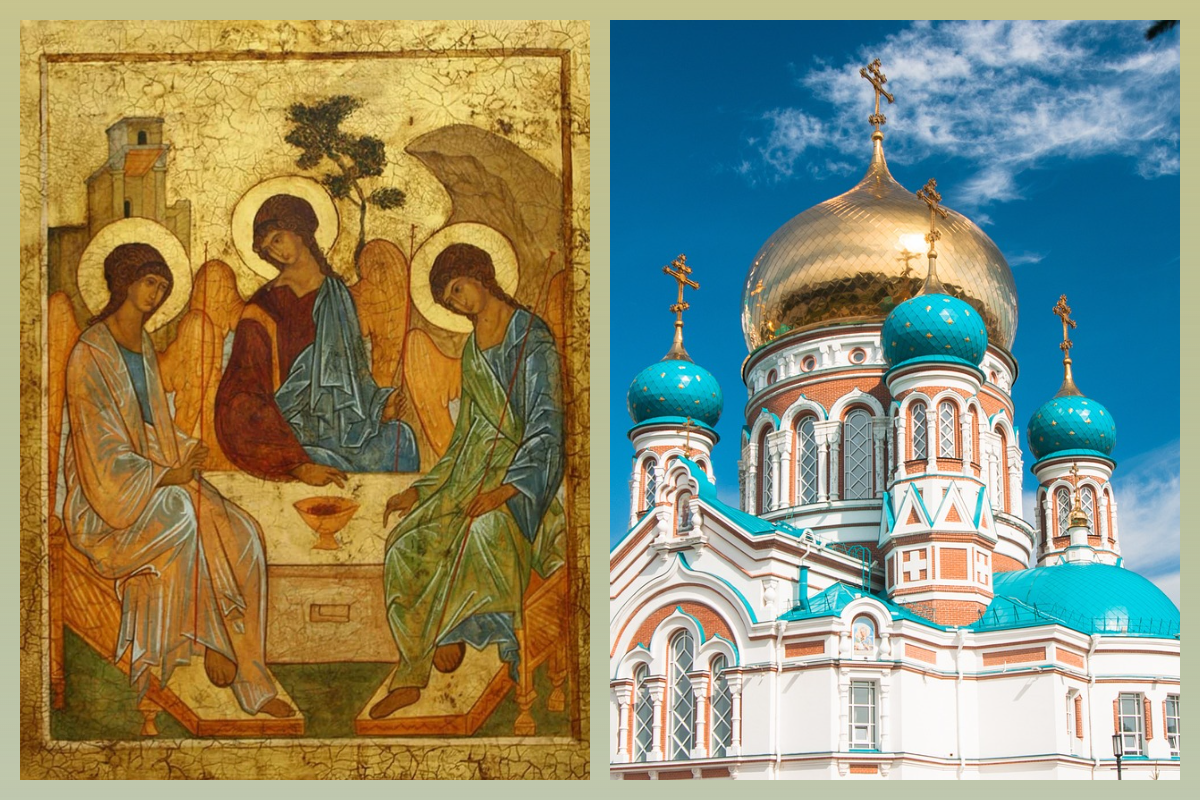 Икона А. Рублёва/Троица, Церковь 