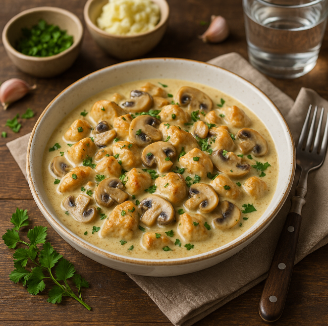 Курица с грибами в сливках рецепты от Дарики