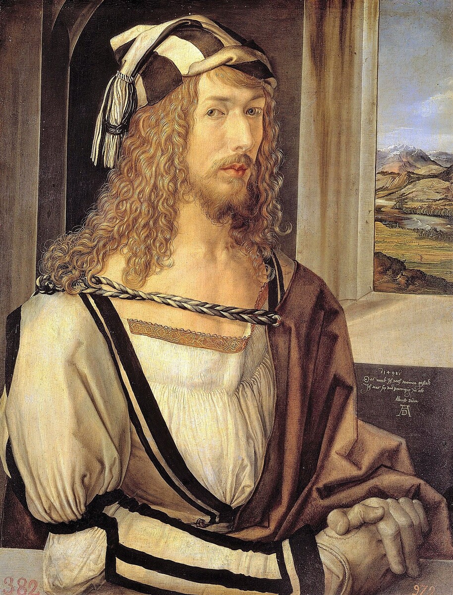 Альбрехт Дюрер, "Автопортрет", 1498 год (Фото из интернета) 