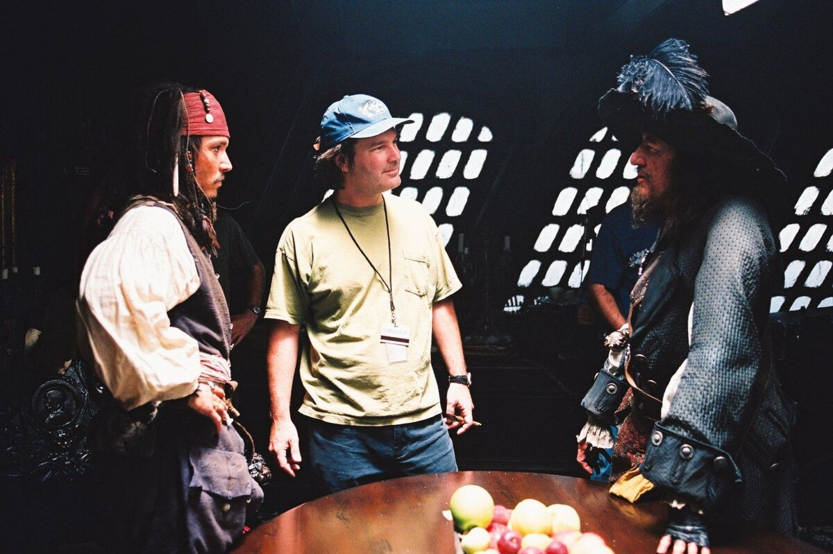 Джонни Депп, Гор Вербинки и Джеффри Раш