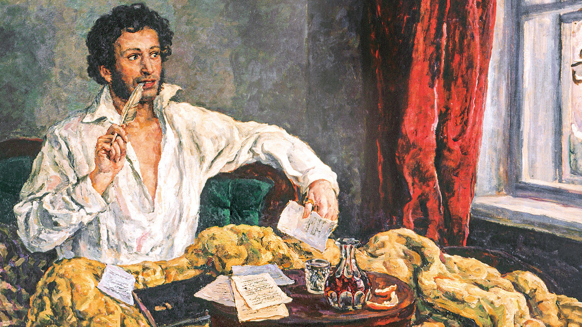 Петр Кончаловский "Пушкин в Михайловском", 1940 (с) Третьяковская галерея
