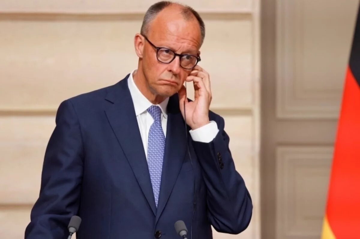    Мерц на совместной пресс-конференции с Трампом говорил менее 4 минут из 40