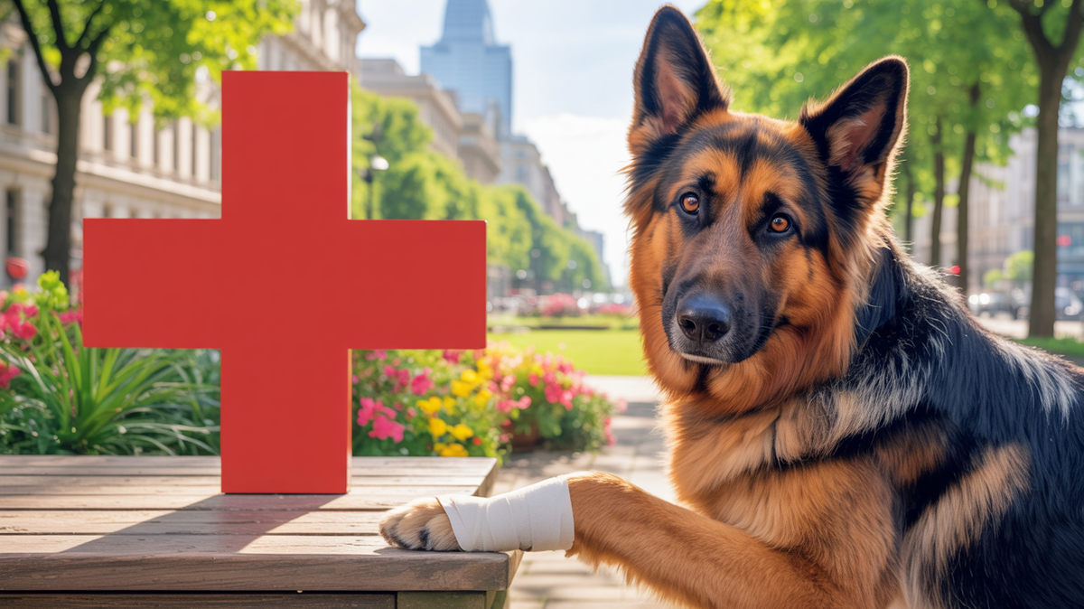 Собака на прогулке поранила лапу: 5 шагов для быстрой помощи