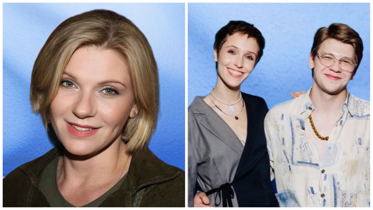 Актриса Анна Ардова со своими детьми. Коллаж. Автор: Елена Д.