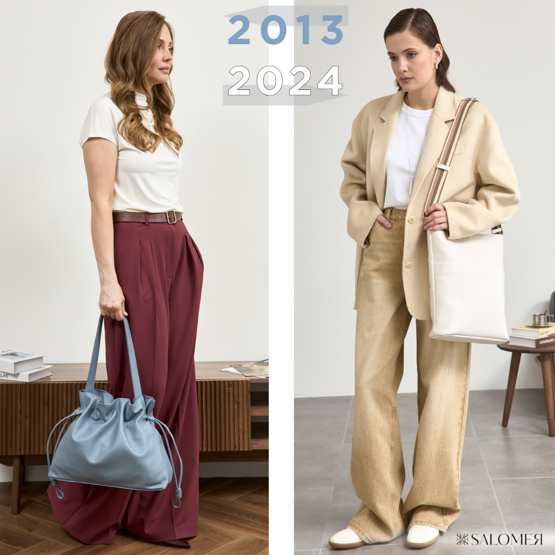 Сумка женская ТМ "Saloмея", 2013 "гладкий серо-голубой" │2024 "филадельфия парус "