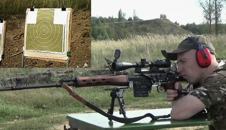 Стрельба из снайперской винтовки Драгунова (СВД).