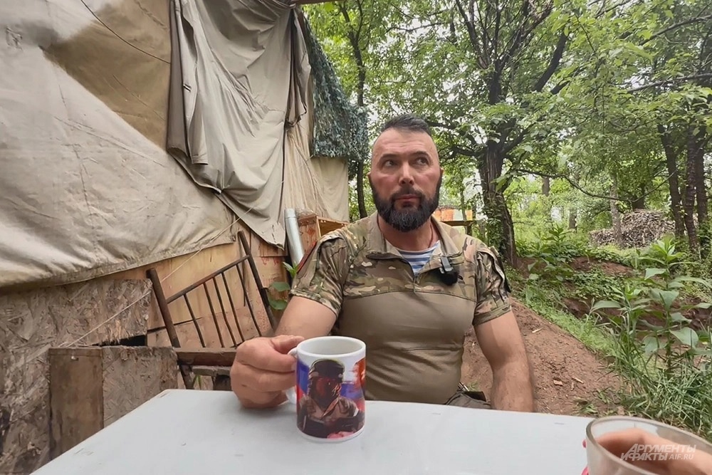    Замполит роты диверсионно-разведывательной бригады «Волки» с позывным Классик. Фото: АиФ/ Дмитрий Григорьев