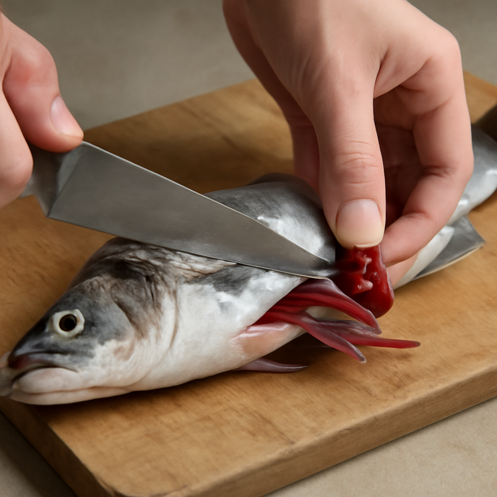 Удаление жабр.