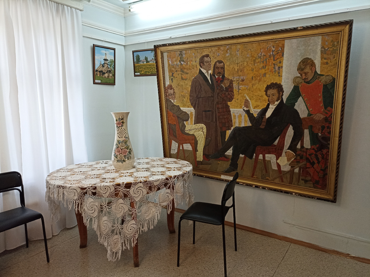 Картина "Пушкин в имении Языковых"