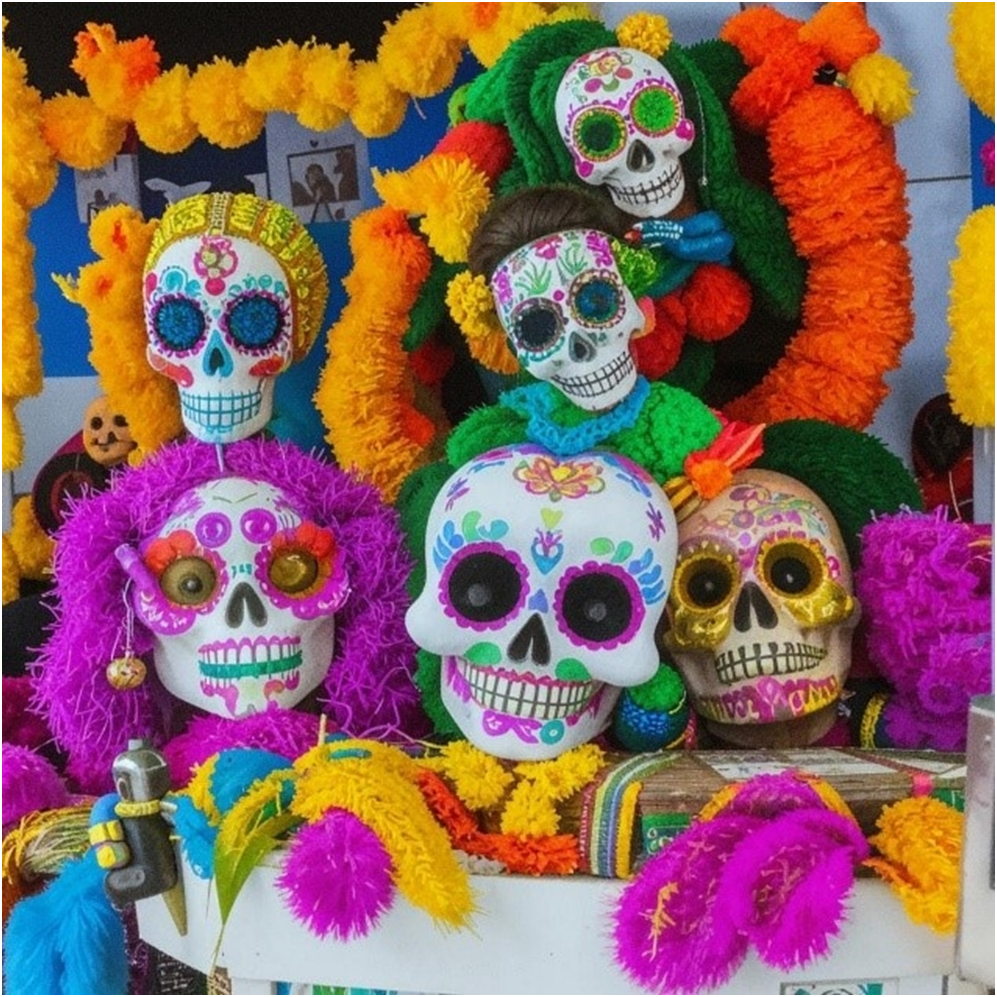 Día de los Muertos (День мёртвых). Изображение имеется в свободном доступе.