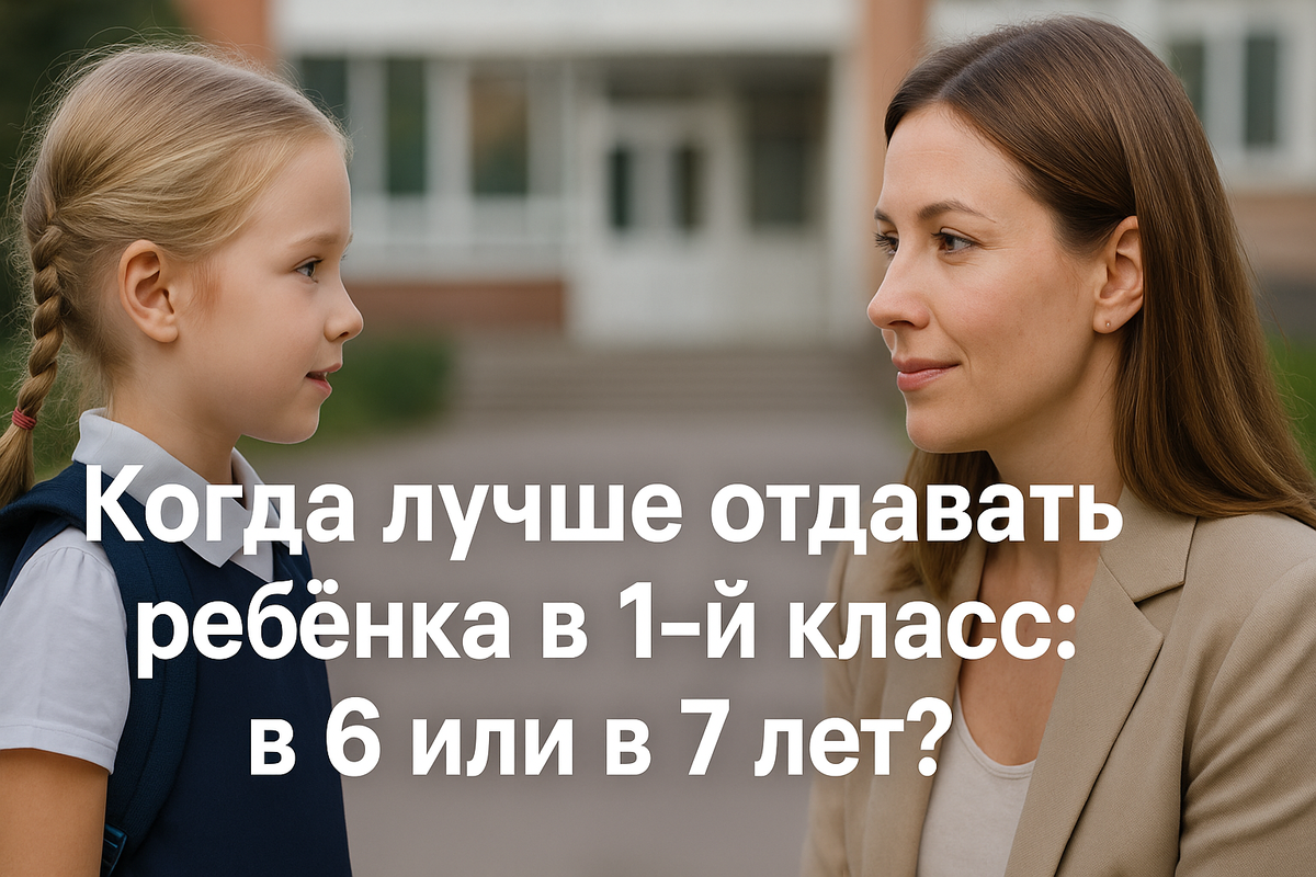 Когда лучше отдавать ребёнка в 1-й класс в 6 или в 7 лет
