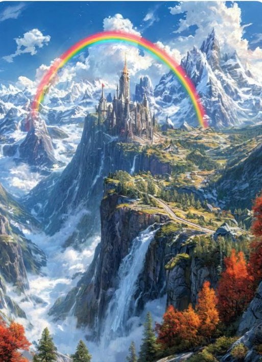 Асгард. Где боги сидят на совещании, а радуга — это мост, а не настроение.