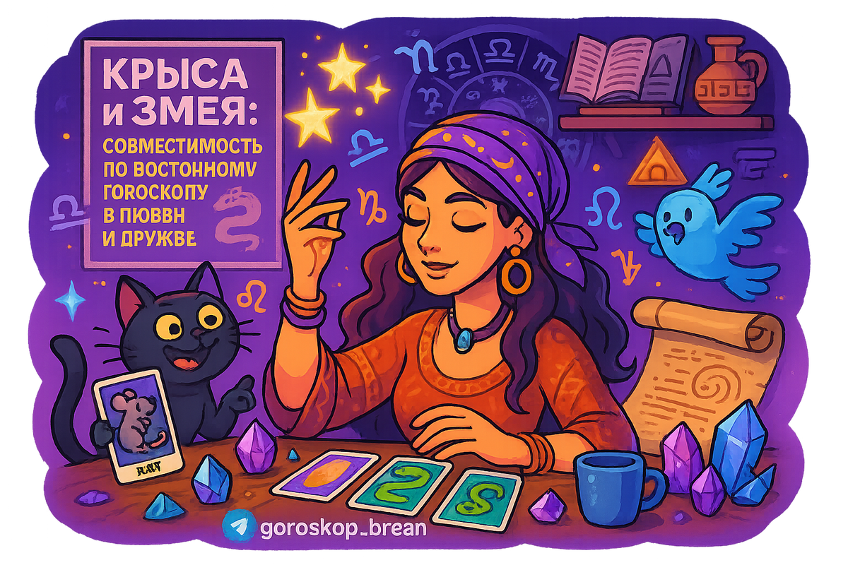    Крыса и Змея как уникальный союз мудрости и активности в восточном гороскопе и их психологические аспекты взаимодействия Мария