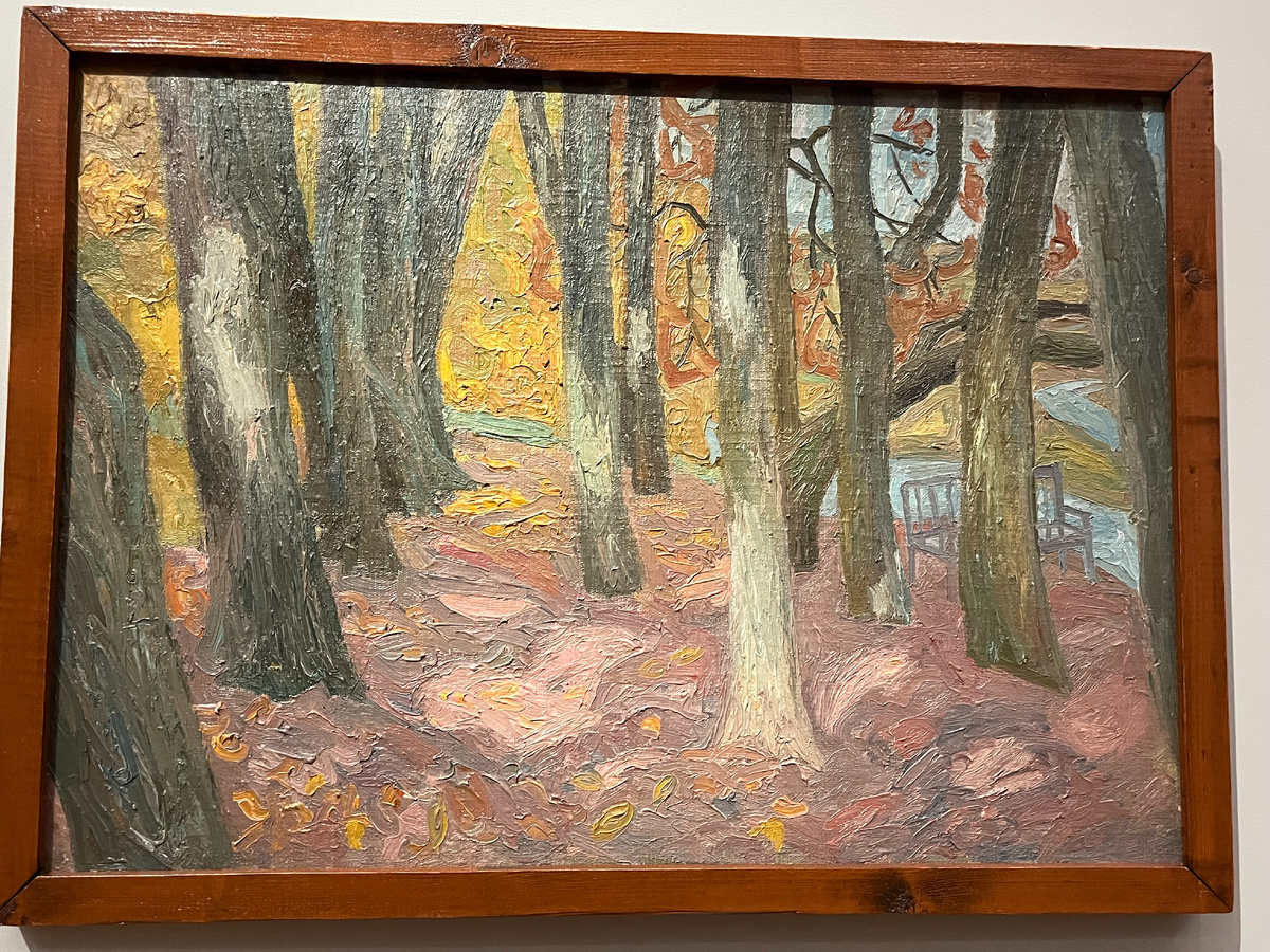 В.Попков. "Тригорское. Скамья Онегина". 1973. ГТГ.